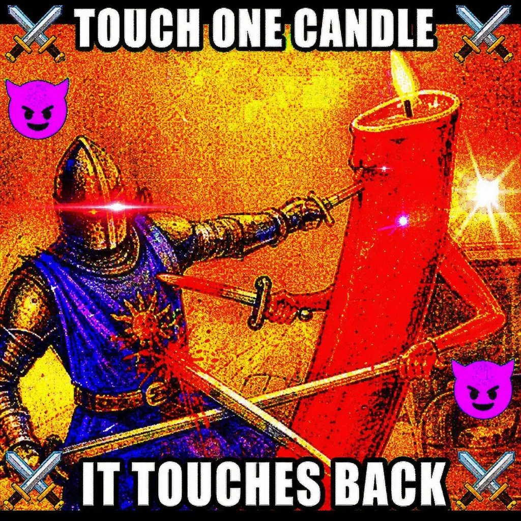 FRIEDPOST reference 20 — Knight duelling a red candlestick