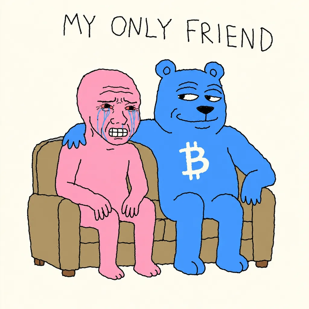 TRENCHJAK reference 18 — Pink loss face and the bear on a couch