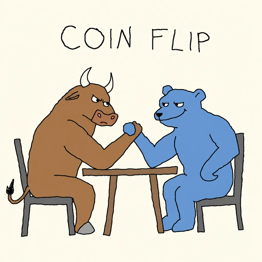 TRENCHJAK reference 21 — Bull and bear arm-wrestling
